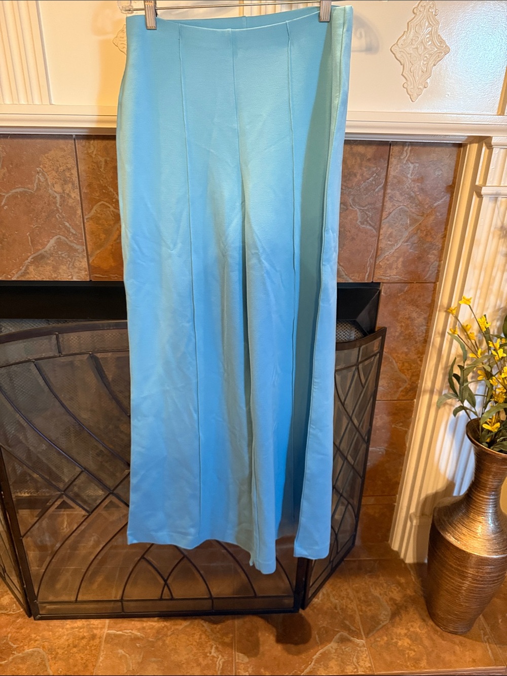Light Blue Women's Wide Leg Pants
